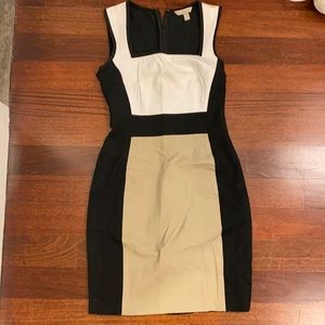 Black dress with white and tan from banana republic size 0